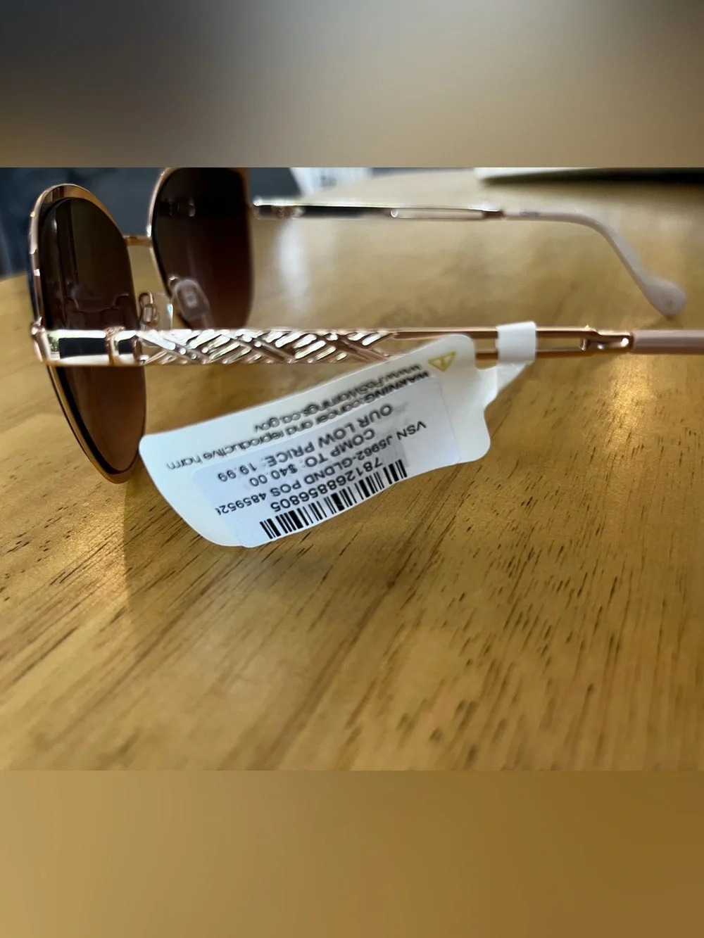 Jessica Simpson Two-Tone Cat-Eye Sunglasses